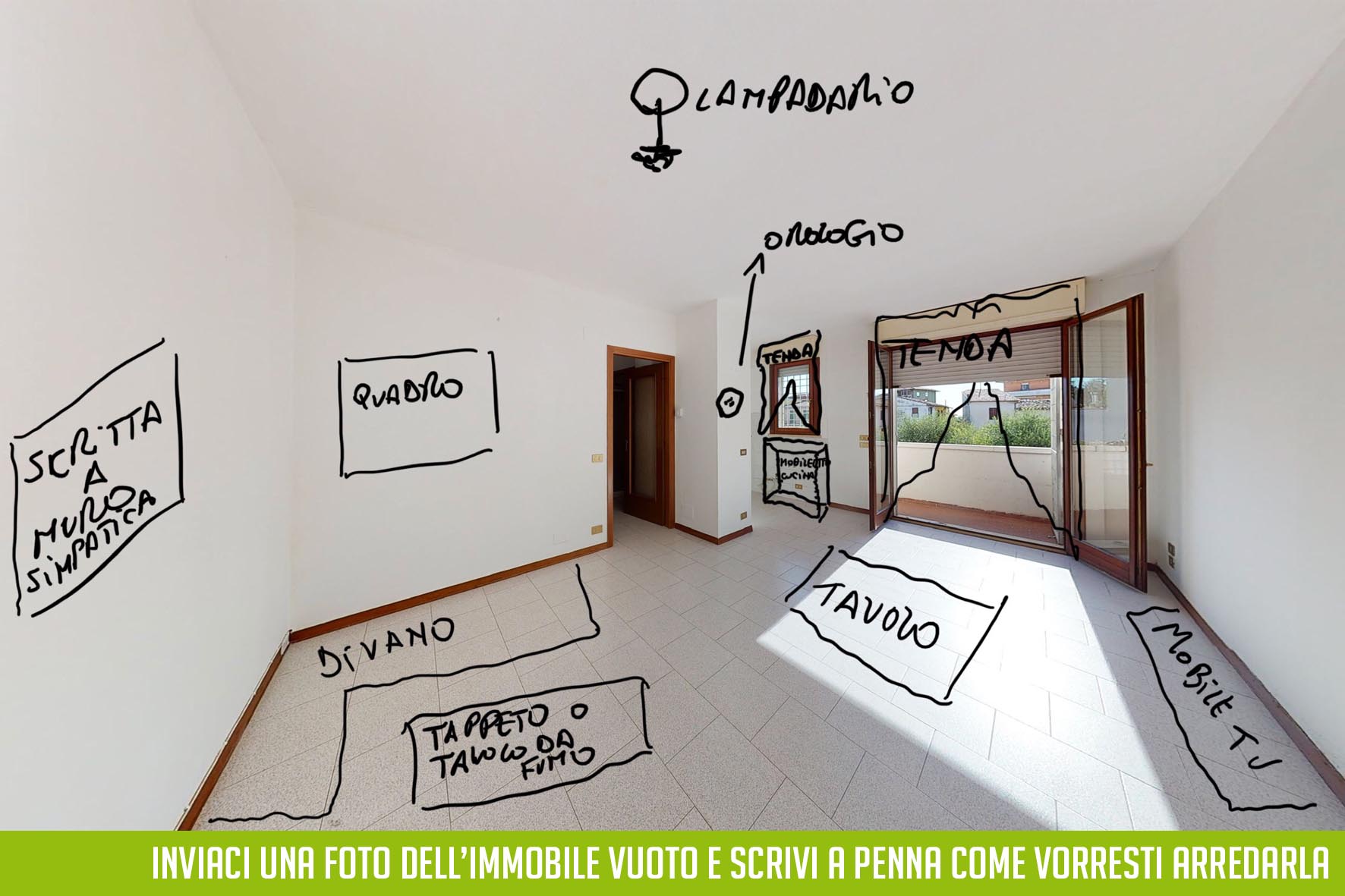 Indicazioni su foto per virtual suite