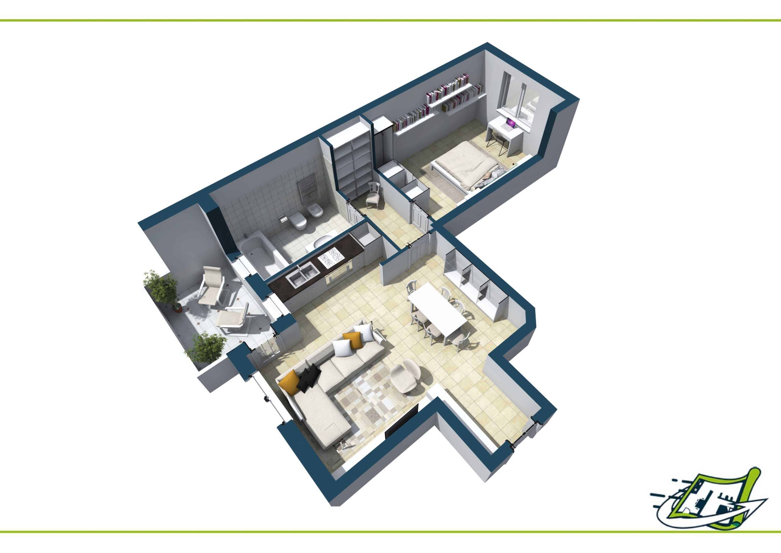 Planimetria Arredata 3D #4